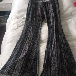 Bell bottom spandex pants!